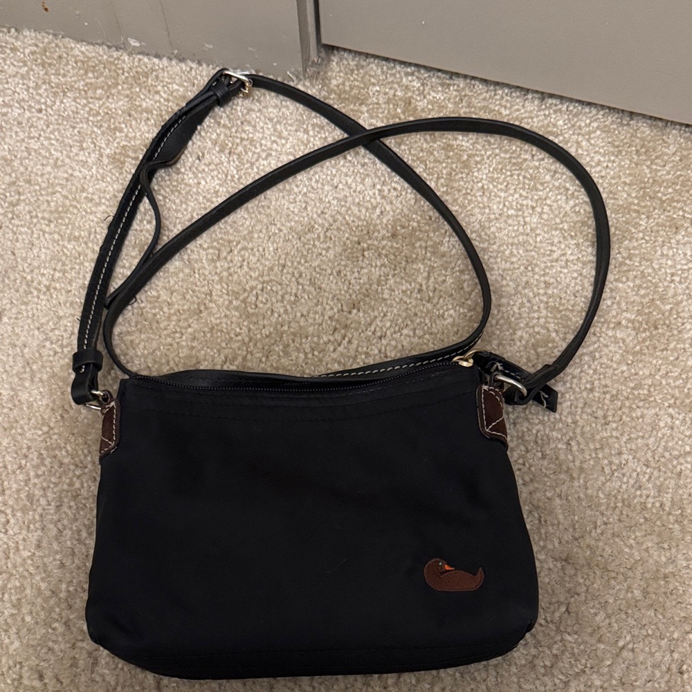 Dooney & Bourke Black and Brown Crossbody Bag